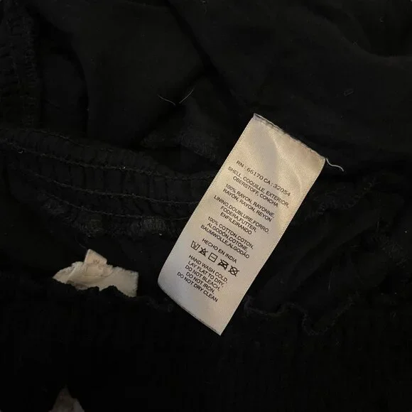 Anthropologie Lilka Pom-Trimmed Off-The-Shoulder Romper - Picture 8 of 10